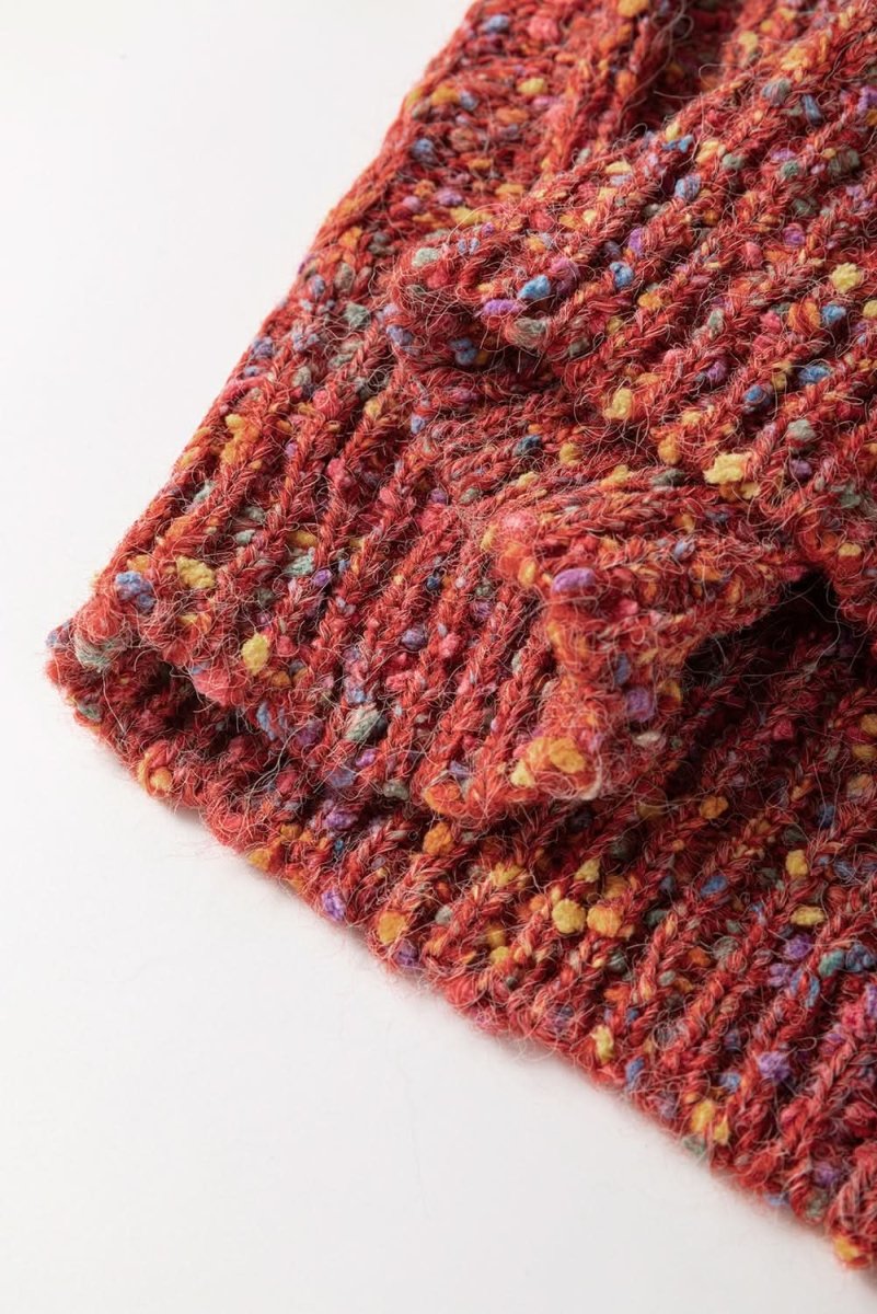 Multicolour Colorful Confetti Wool Ball Knitted Sweater - Love Salve